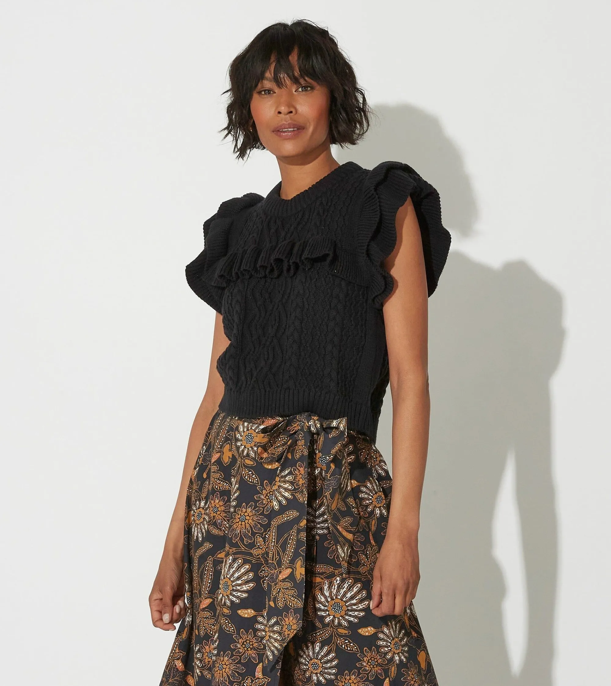 Cleobella Jackets & Sweaters-Zofia Sweater Vestblack